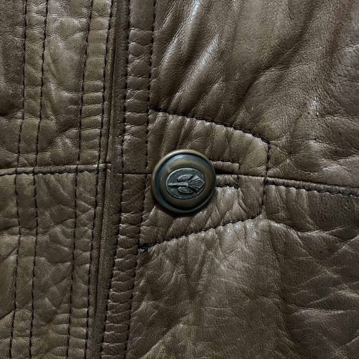 Genuine Leather × Gimo's BESTOFFER🔥80s Vintage Gimo’s Luxury Limited Leather Jacket Size US L / EU 52-54 / 3 - 7 Thumbnail