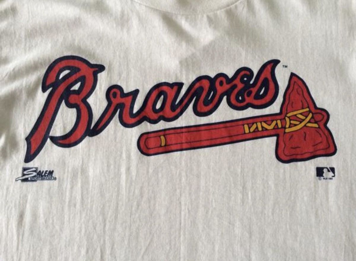 MLB NOS Atlanta Braves Baseball T Shirt Rare Size US M / EU 48-50 / 2 - 3 Thumbnail