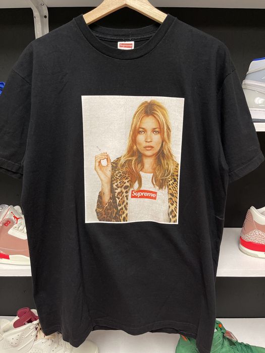 Supreme Vintage Supreme Black Kate Moss T-Shirt Sz.L | Grailed