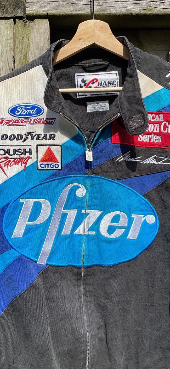 Chase Authentics × Ford × NASCAR Vintage Chase Authentics PFIZER NASCAR Jacket (M) Size US M / EU 48-50 / 2 - 2 Thumbnail