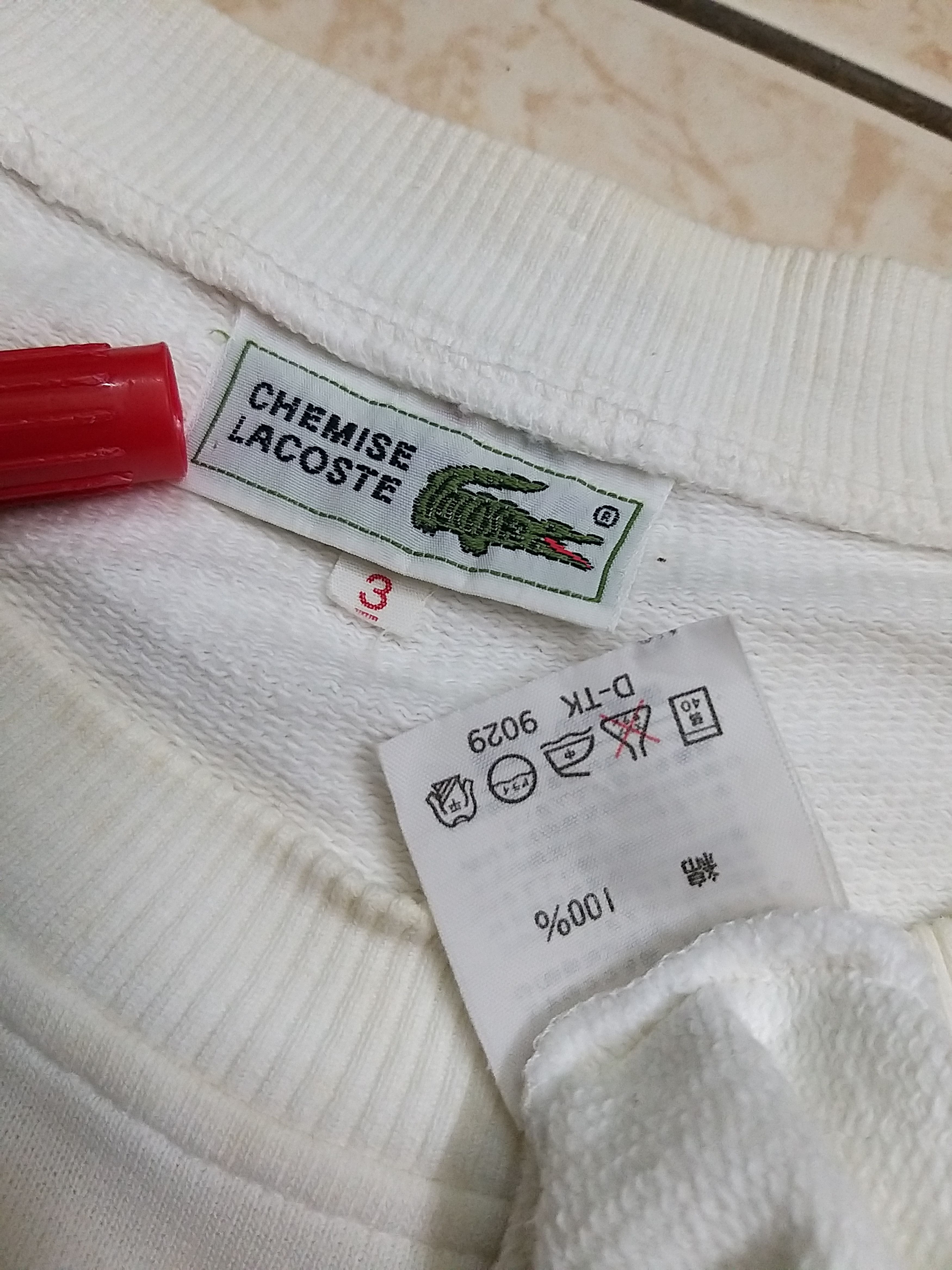 Lacoste VTG CHEMISE LACOSTE EMBROIDERY BIG LOGO PULLOVER SWEATSHIRT Size US M / EU 48-50 / 2 - 6 Thumbnail