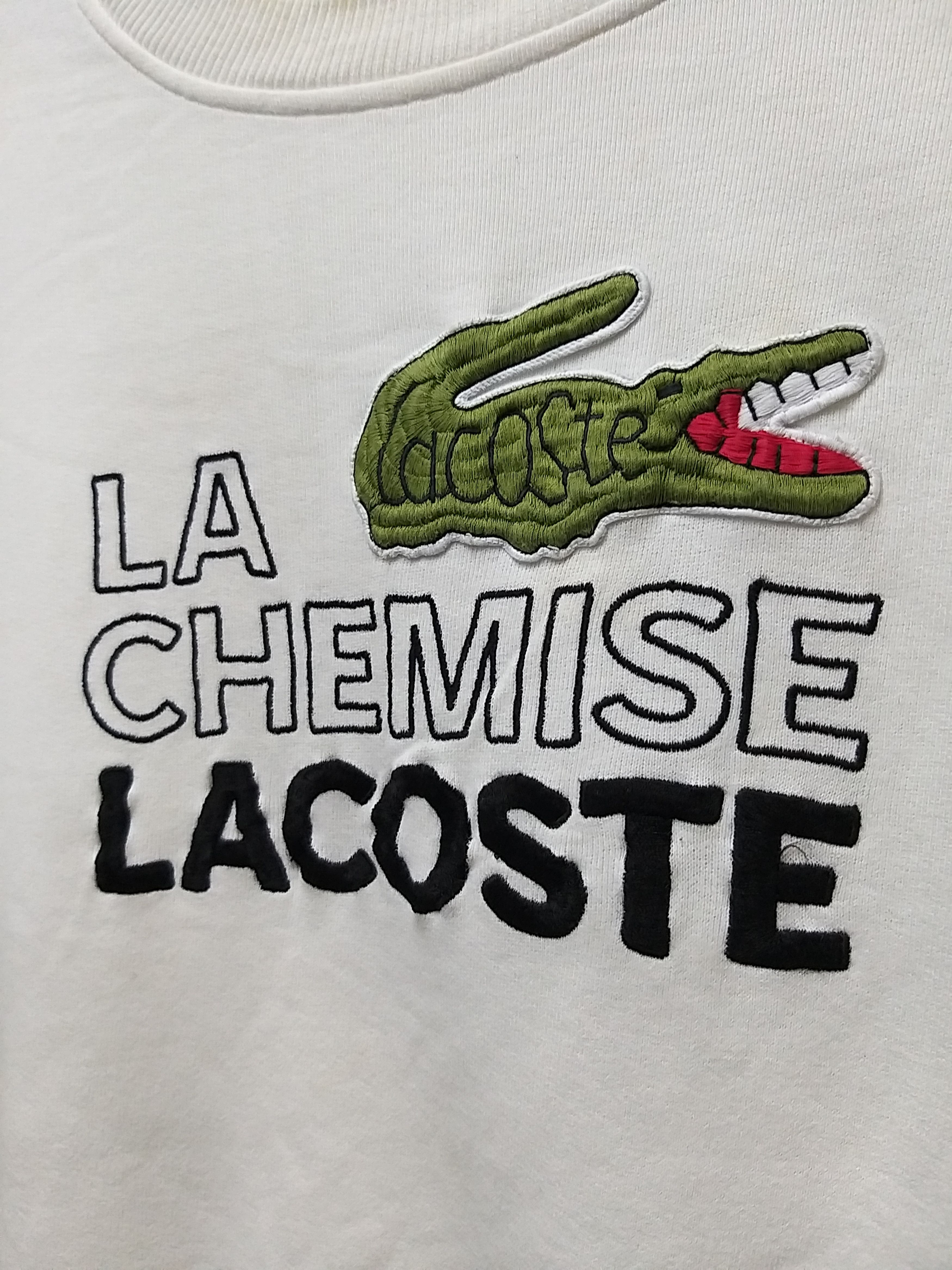 Lacoste VTG CHEMISE LACOSTE EMBROIDERY BIG LOGO PULLOVER SWEATSHIRT Size US M / EU 48-50 / 2 - 3 Thumbnail