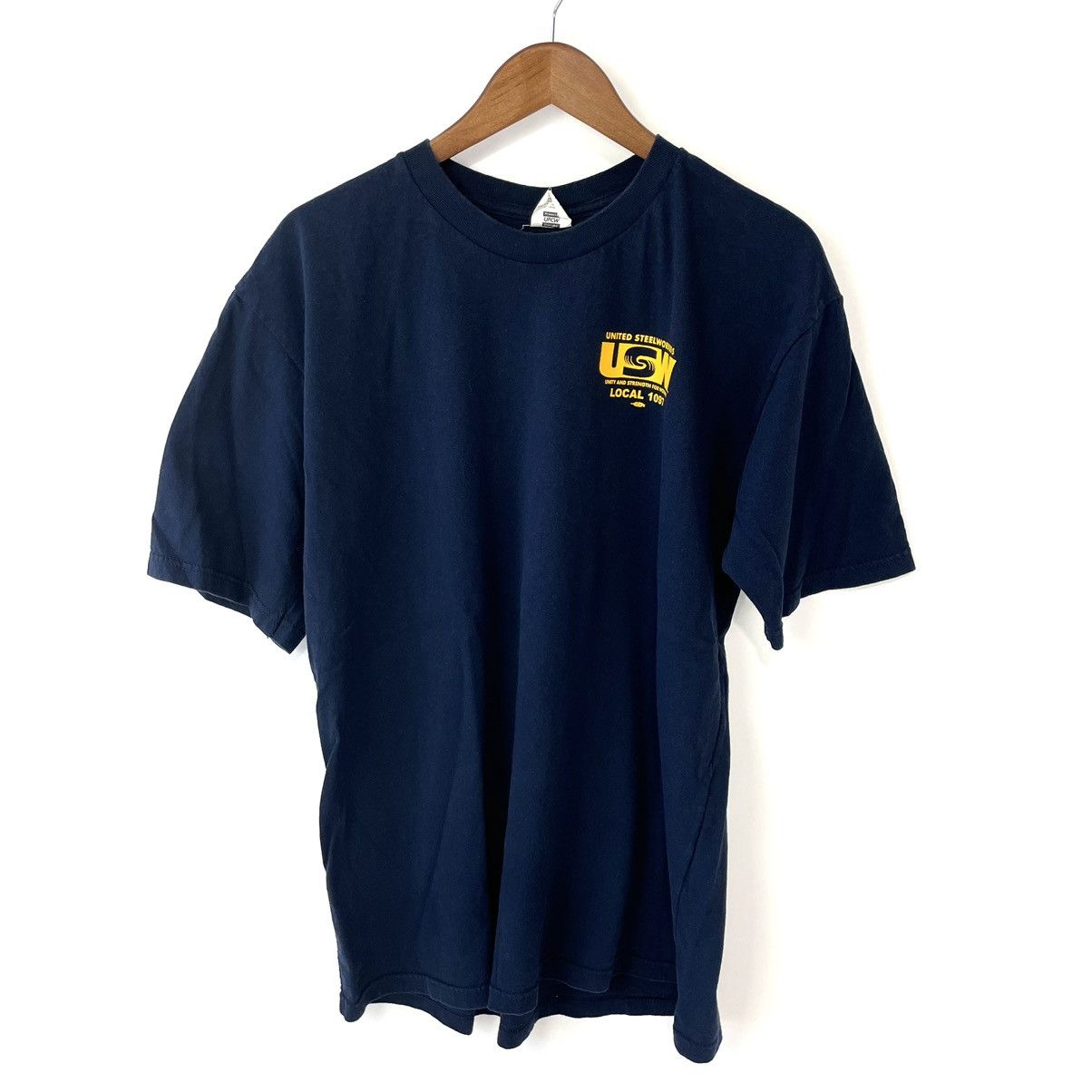 T-shirt Gris USW United Steelworkers Labor Union District 9 - Taille M, Occasion