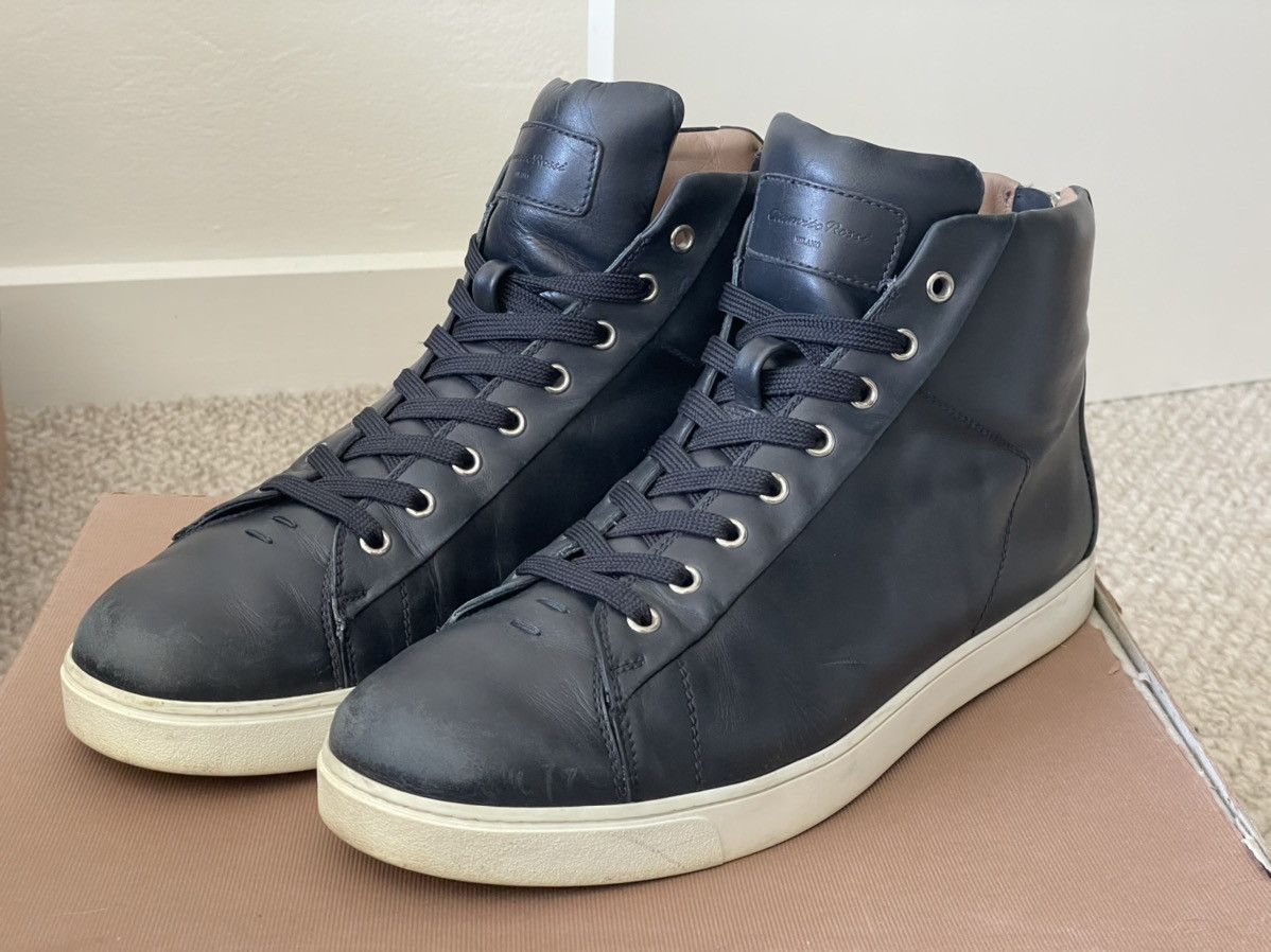 Gianvito Rossi Gianvito Rossi High Top Leather Sneaker size 12 Grailed