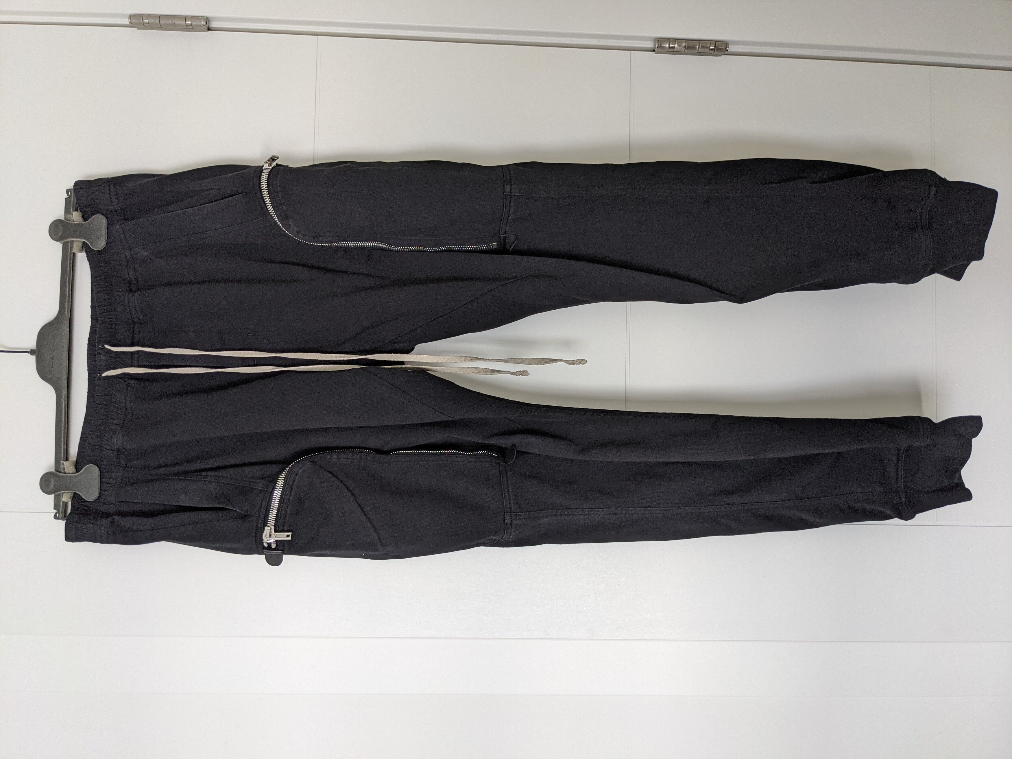 Pre-owned Rick Owens Ss20 Cargo Joggers Size 58 In Black