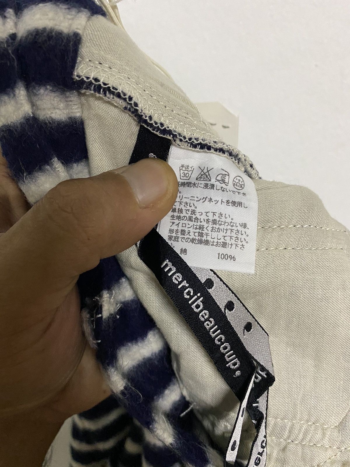 Issey Miyake × Japanese Brand × mercibeaucoup Fire!!! Issey Miyake Mercibeaucoup Jeans Horizontal Stripes Size US 30 / EU 46 - 16 Thumbnail
