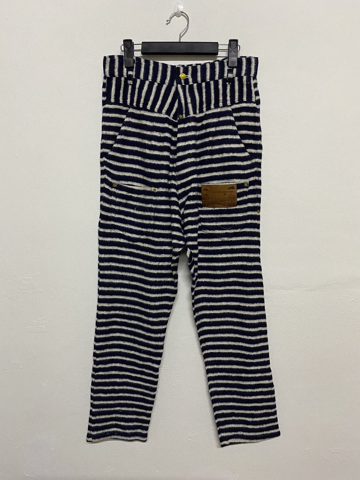 Issey Miyake × Japanese Brand × mercibeaucoup Fire!!! Issey Miyake Mercibeaucoup Jeans Horizontal Stripes Size US 30 / EU 46 - 1 Thumbnail