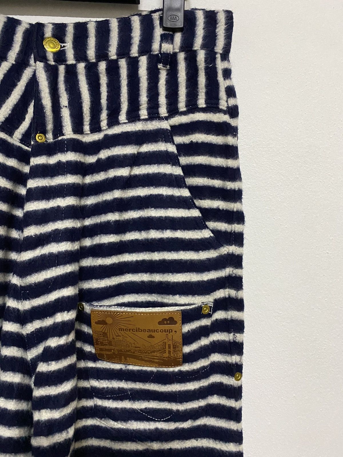 Issey Miyake × Japanese Brand × mercibeaucoup Fire!!! Issey Miyake Mercibeaucoup Jeans Horizontal Stripes Size US 30 / EU 46 - 3 Thumbnail