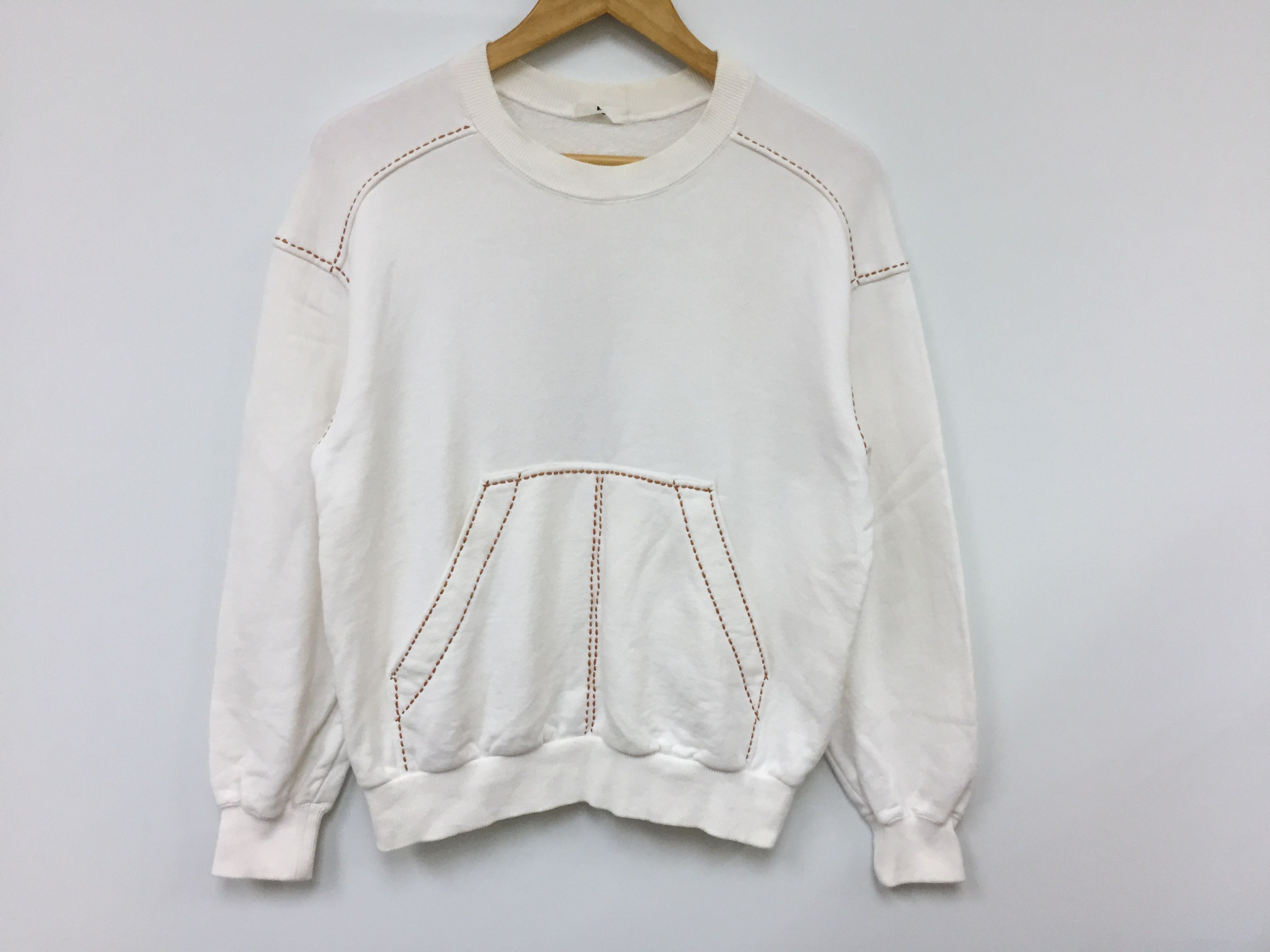 Issey Miyake 🔥🔥checkerboard embroidered logo hand stitching sweatshirt Size US S / EU 44-46 / 1 - 7 Thumbnail