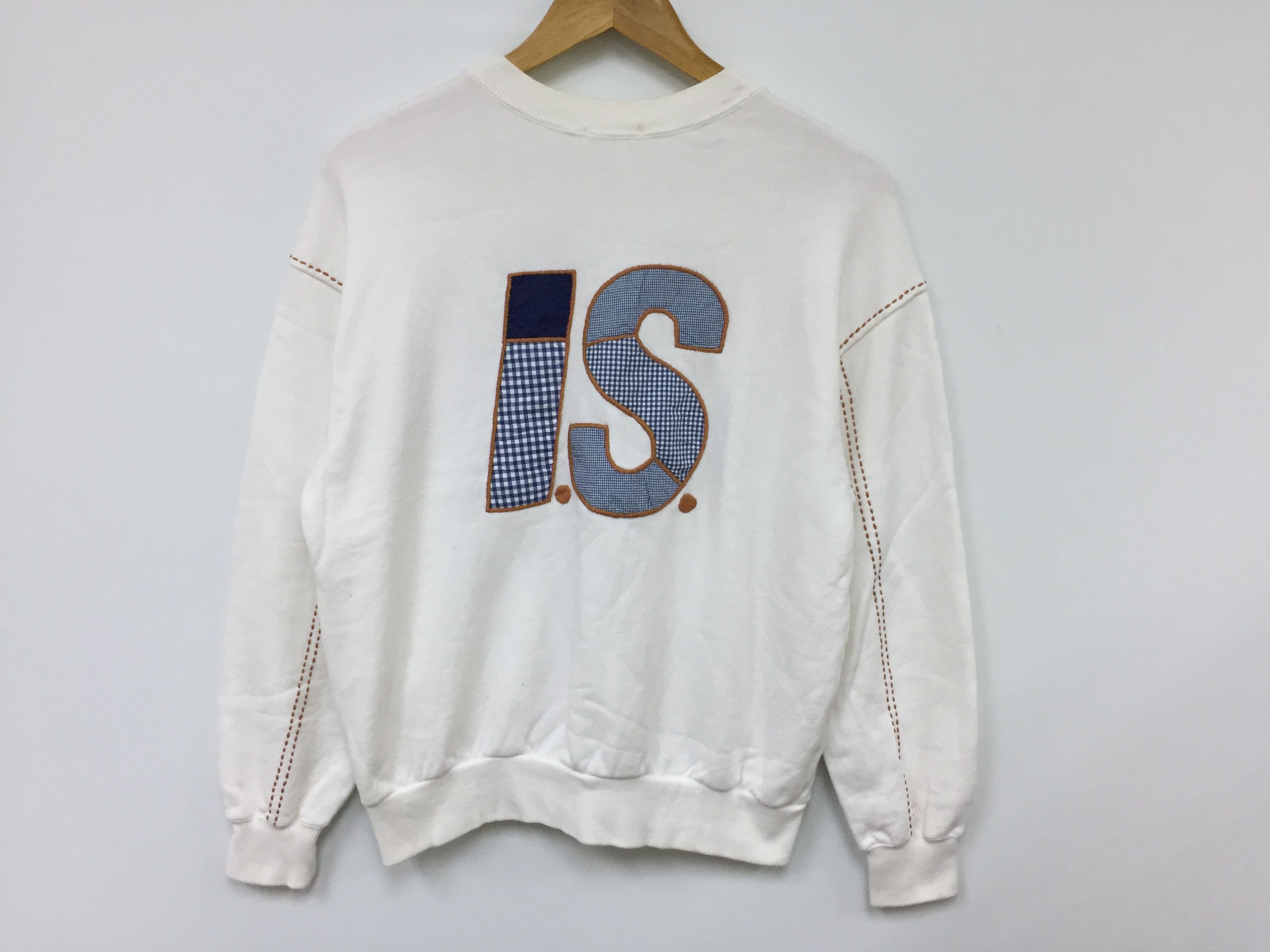 Issey Miyake 🔥🔥checkerboard embroidered logo hand stitching sweatshirt Size US S / EU 44-46 / 1 - 4 Thumbnail