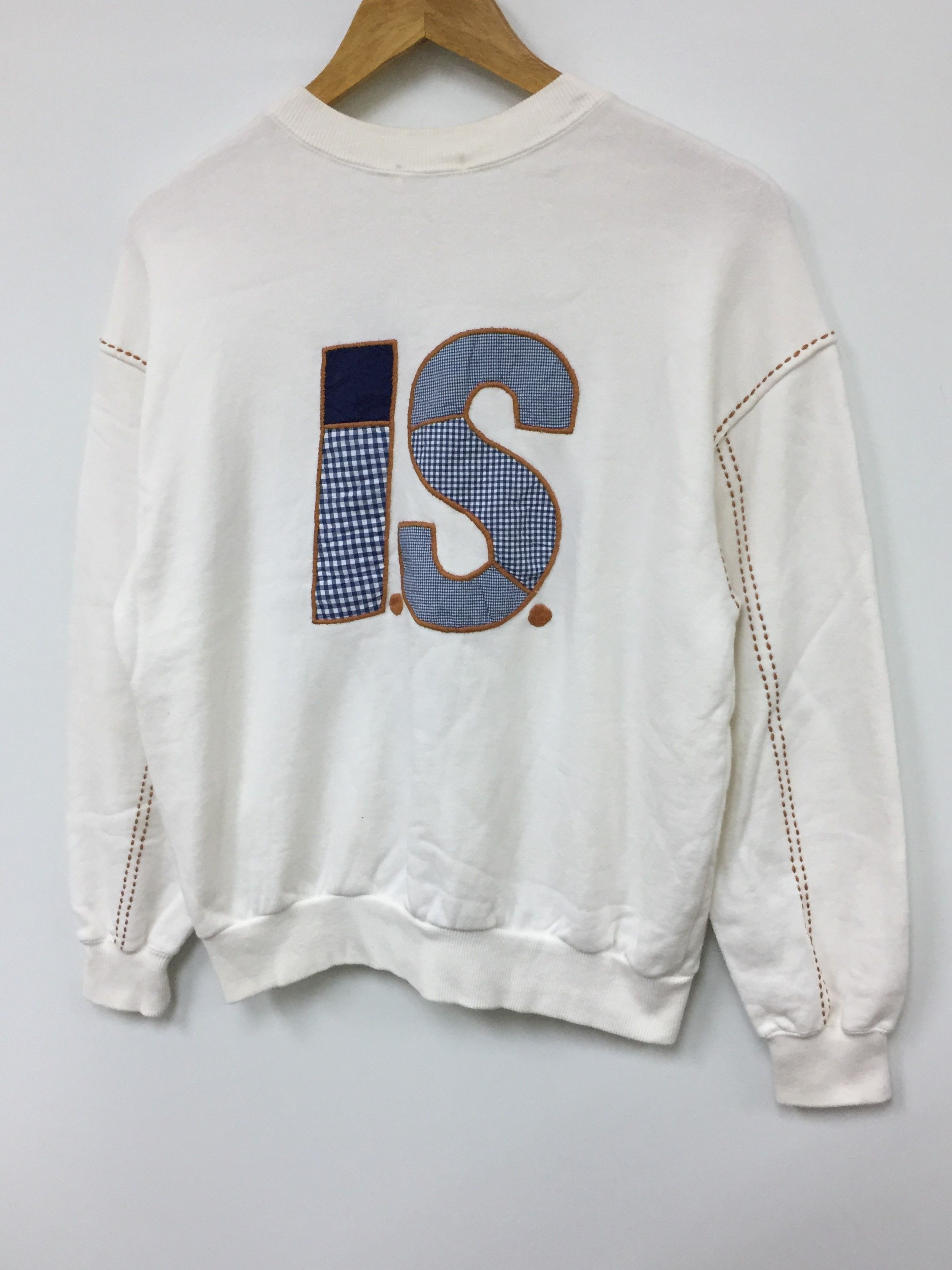 Issey Miyake 🔥🔥checkerboard embroidered logo hand stitching sweatshirt Size US S / EU 44-46 / 1 - 3 Thumbnail