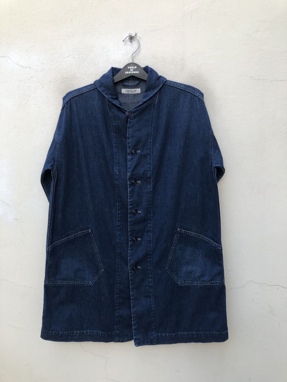 OMNIGOD OMNIGOD Japan 3 Quarter Sleeve Oversize Denim Jacket Size US M / EU 48-50 / 2 - 2 Thumbnail