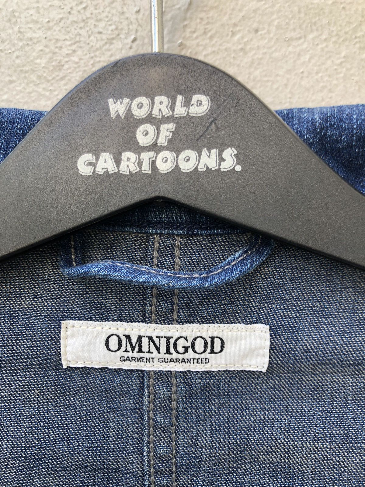 OMNIGOD OMNIGOD Japan 3 Quarter Sleeve Oversize Denim Jacket Size US M / EU 48-50 / 2 - 15 Thumbnail