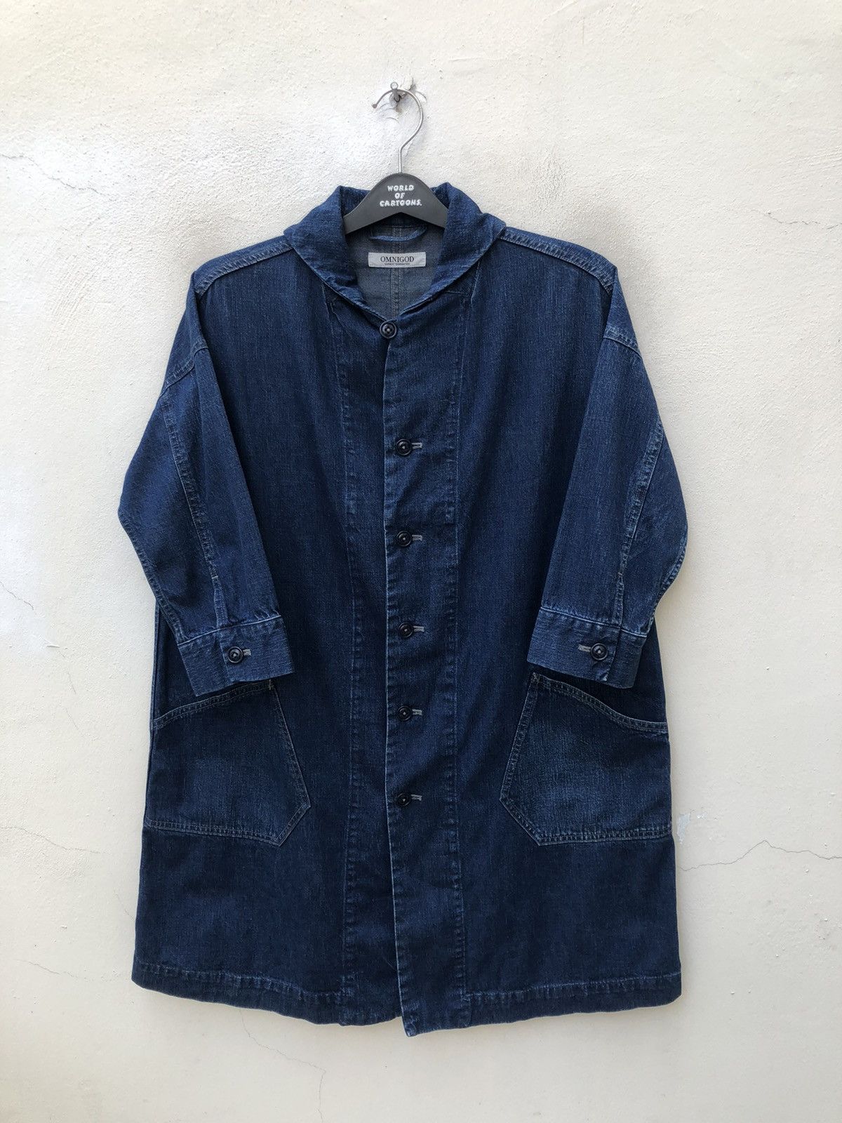 OMNIGOD OMNIGOD Japan 3 Quarter Sleeve Oversize Denim Jacket Size US M / EU 48-50 / 2 - 1 Thumbnail