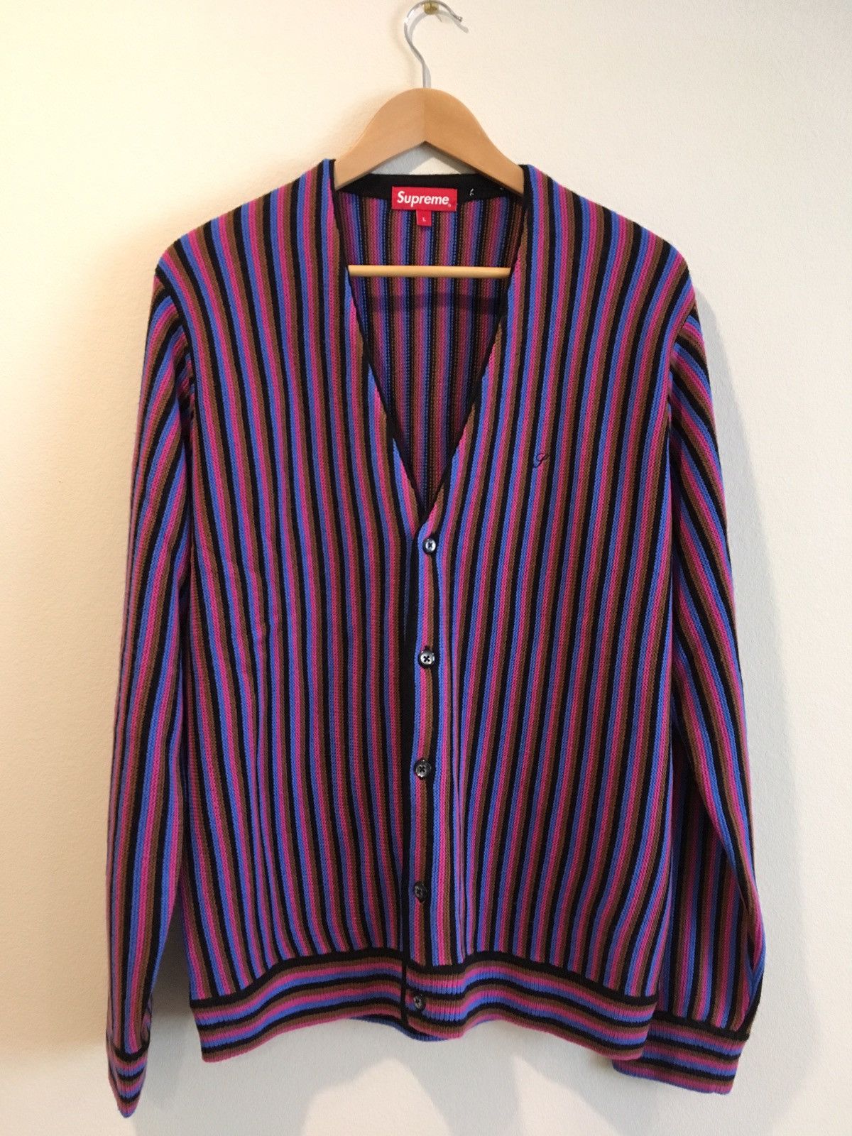 Supreme Supreme Microstripe Cardigan | Grailed