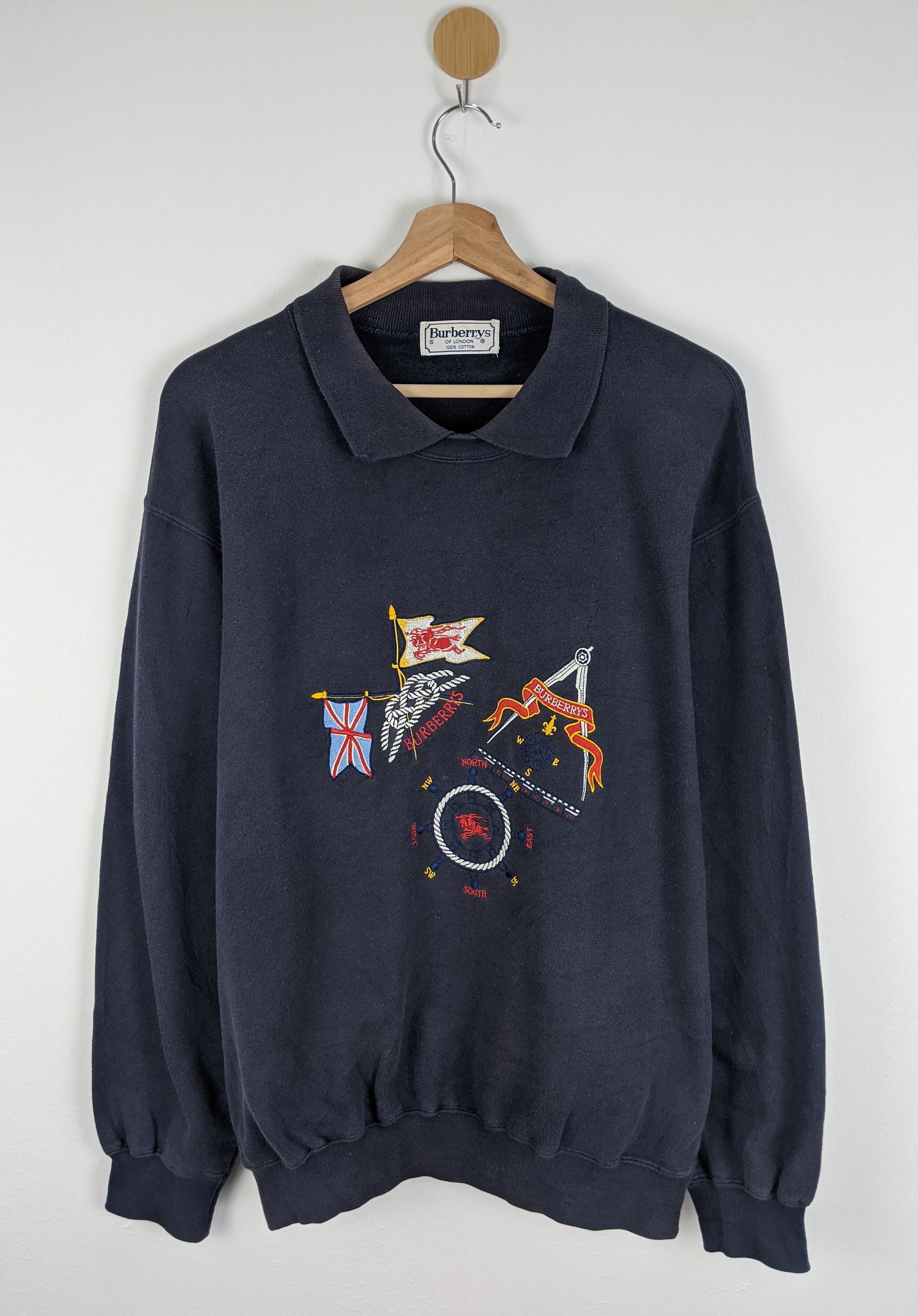 Burberry Vintage Burberry Prorsum Flag Sweater Hoodie Size US S / EU 44-46 / 1 - 1 Thumbnail