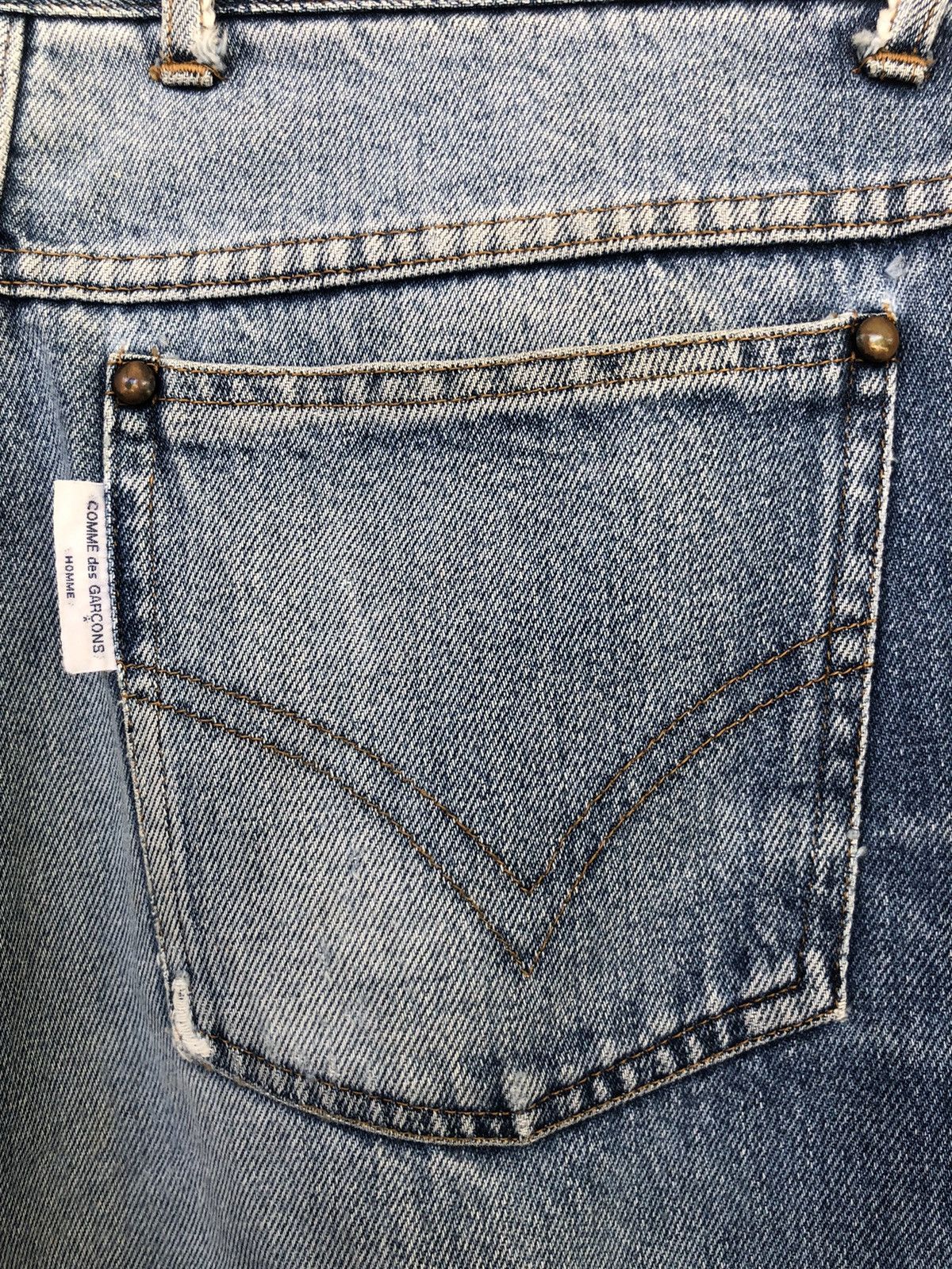Comme des Garcons 80s Comme des Garçons Homme 🎈Gabardine Baggy Denim Size US 28 / EU 44 - 1 Thumbnail
