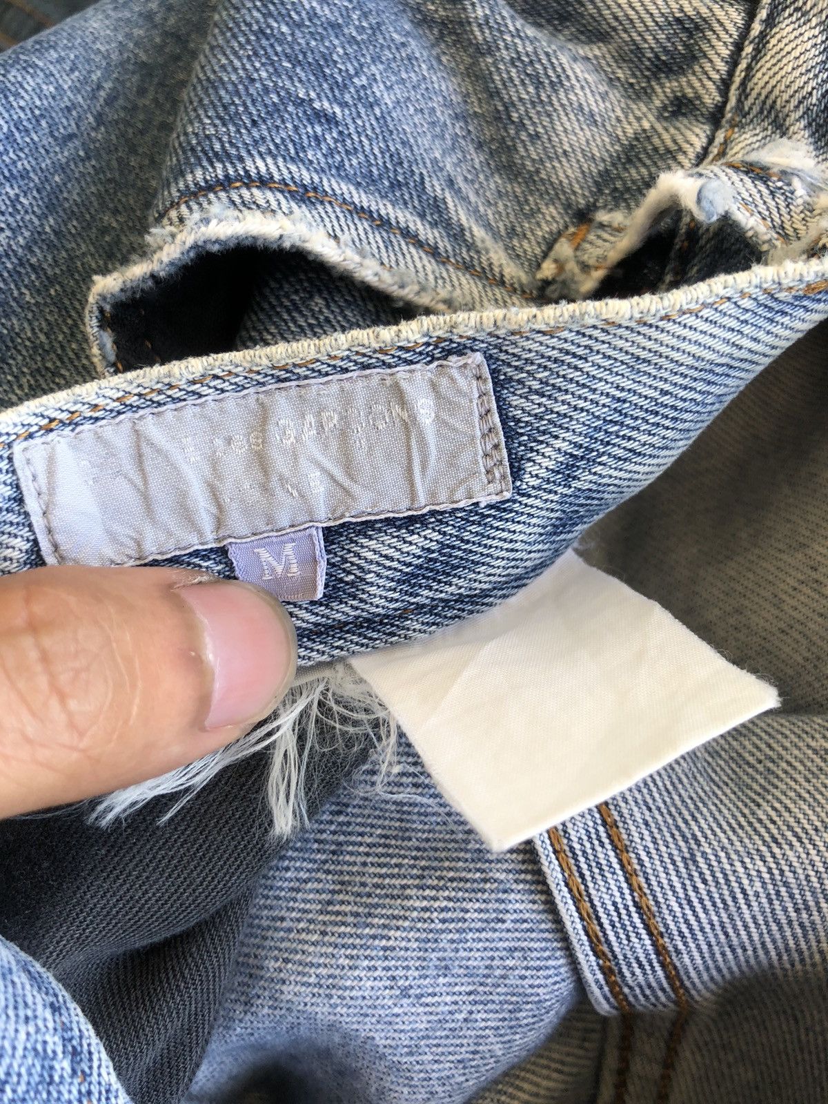 Comme des Garcons 80s Comme des Garçons Homme 🎈Gabardine Baggy Denim Size US 28 / EU 44 - 7 Thumbnail