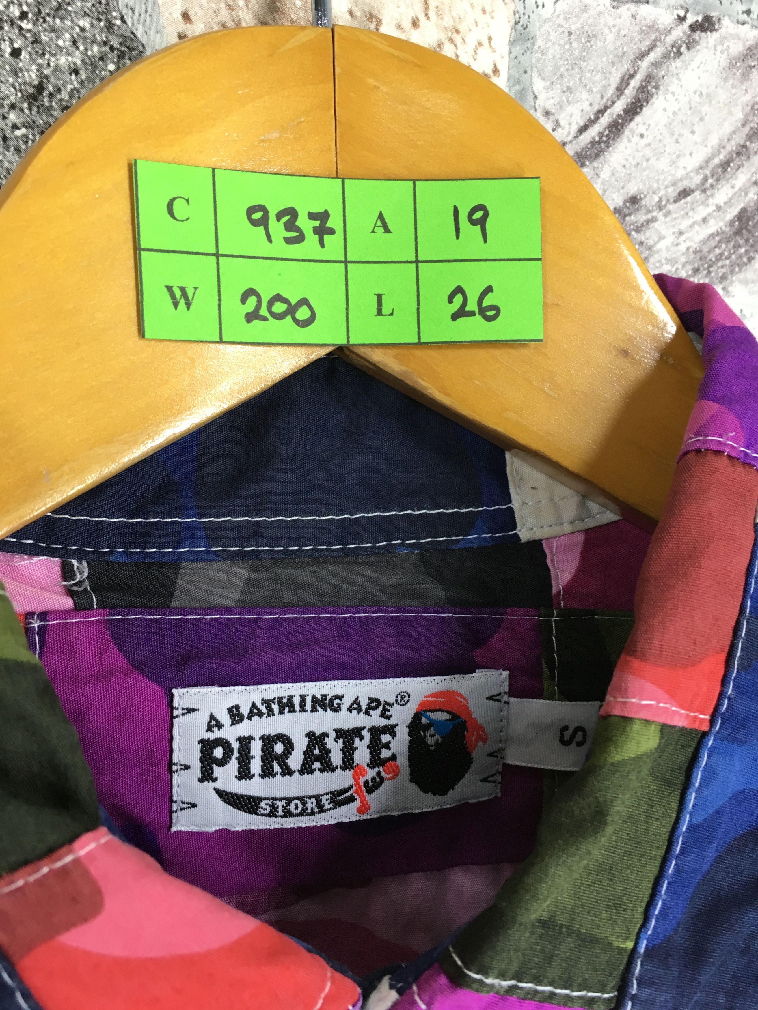 Bape A Bathing Ape Patchwork Colourful BAPE Oxfords Shirt Small Size US S / EU 44-46 / 1 - 8 Thumbnail