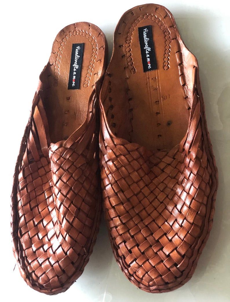 Other Criss Cross Leather Men Shoes, Men's Slippers, Indian Shoes Size US 11 / EU 44 - 1 Thumbnail