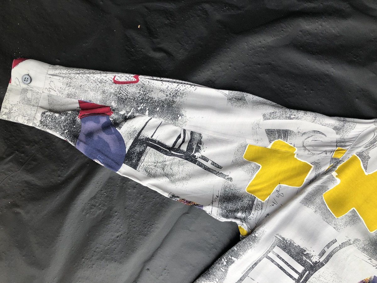 Vintage Vintage J. Francois Charles Piero Abstract Art Rayon Shirt Size US M / EU 48-50 / 2 - 17 Thumbnail