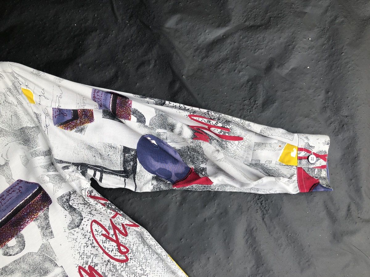 Vintage Vintage J. Francois Charles Piero Abstract Art Rayon Shirt Size US M / EU 48-50 / 2 - 21 Thumbnail