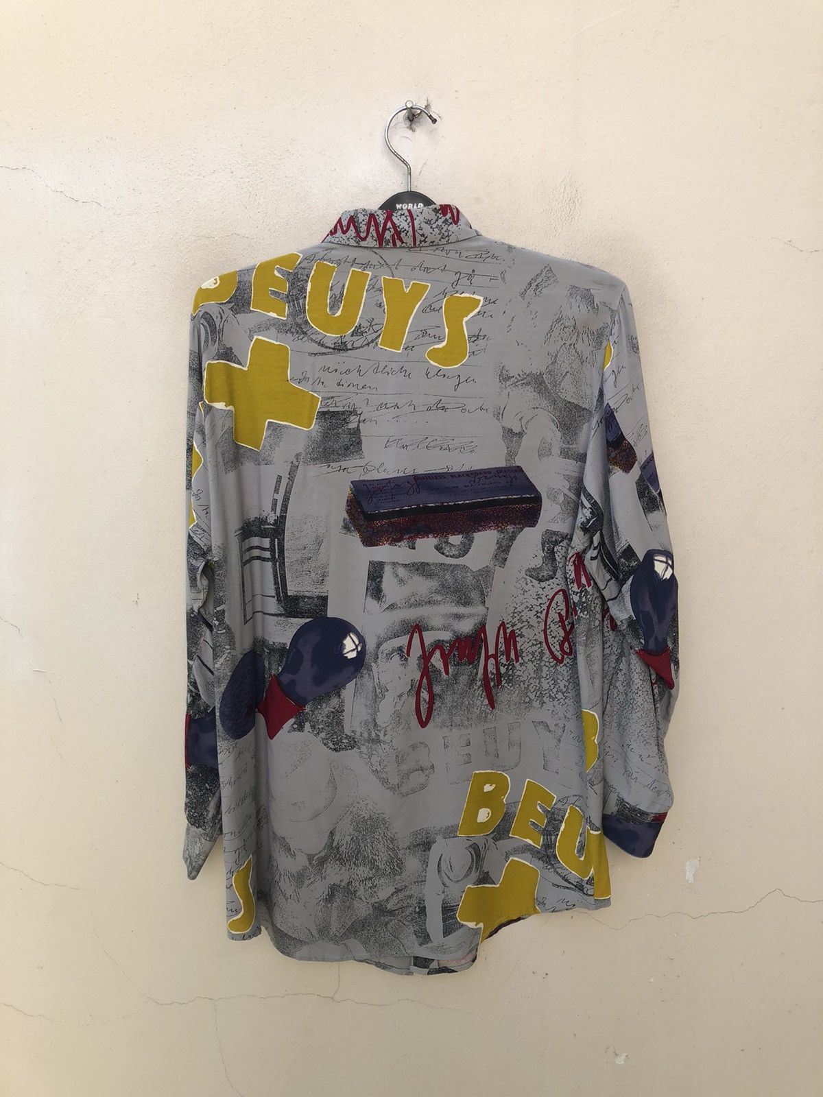 Vintage Vintage J. Francois Charles Piero Abstract Art Rayon Shirt Size US M / EU 48-50 / 2 - 3 Thumbnail