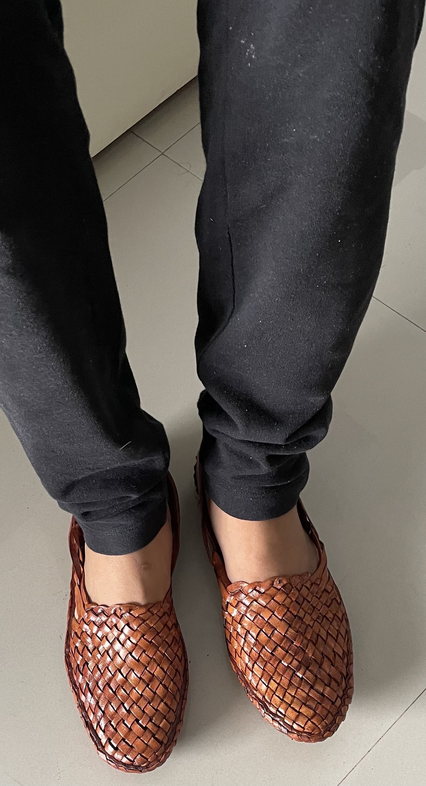 Other Mens Leather woven mules, Criss Cross Leather Mens Shoes Size US 10 / EU 43 - 10 Thumbnail