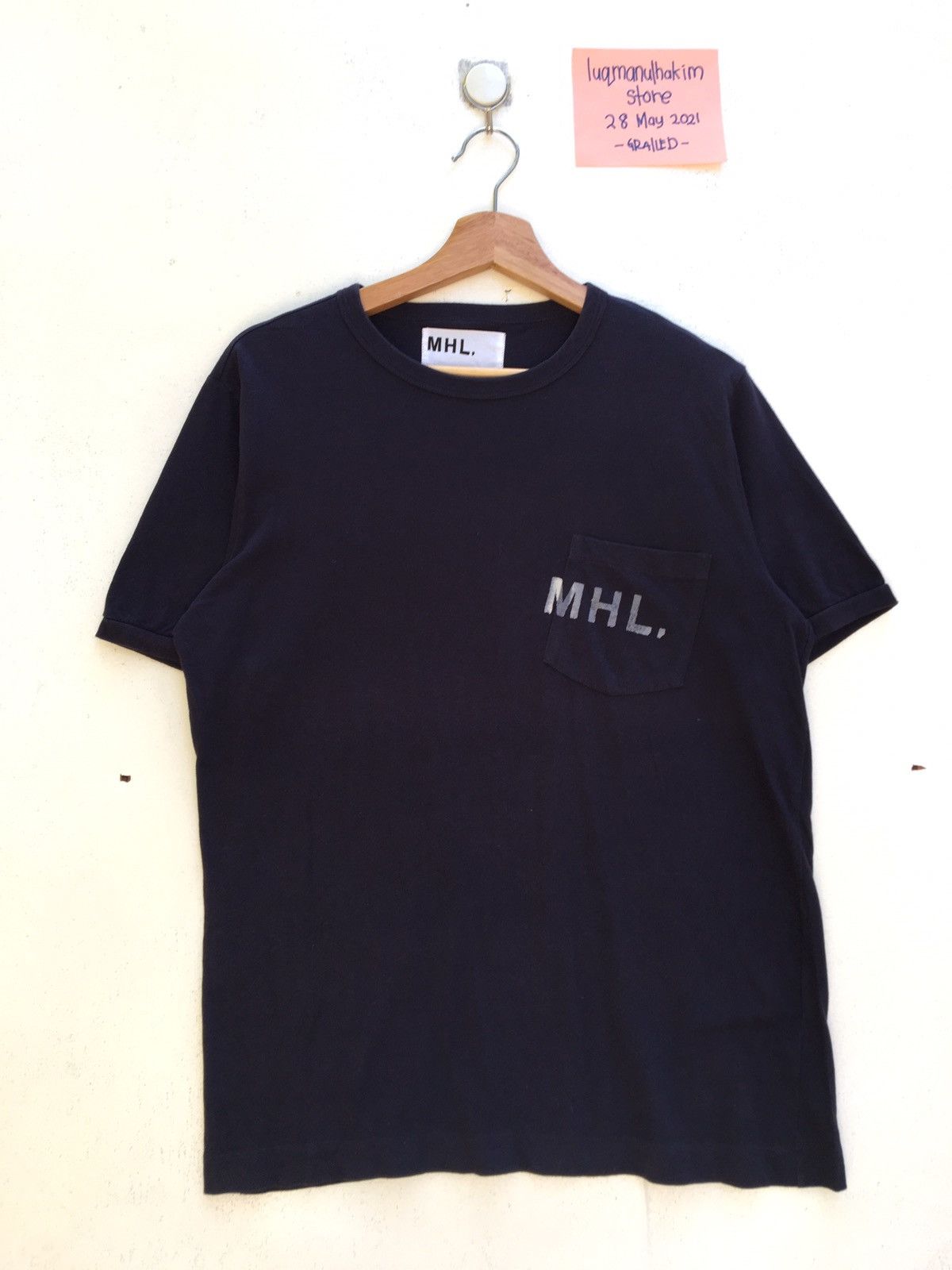 Margaret Howell Vintage Margaret Howell Big Logo Pocket Tee Size US M / EU 48-50 / 2 - 2 Thumbnail