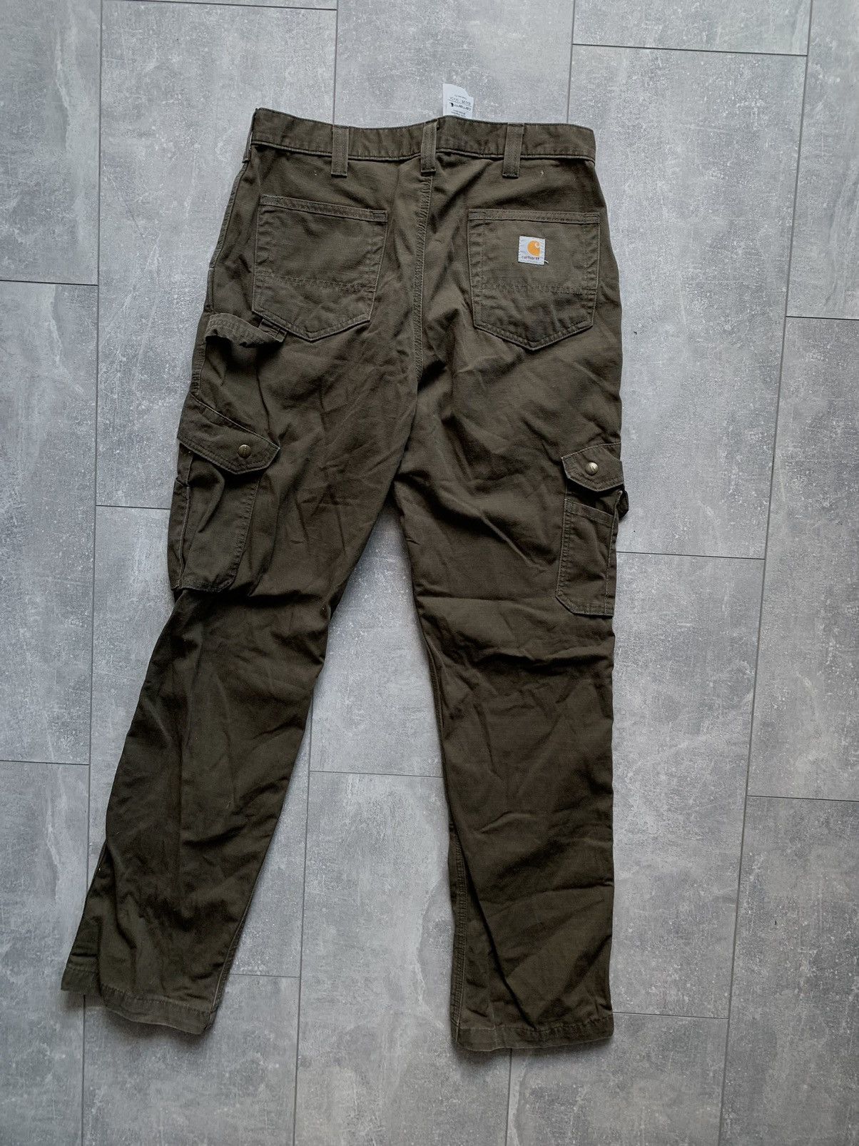 Carhartt × Carhartt Wip × Vintage Vintage carhartt wip double knee painted cargo pants 34 x 34 Size US 34 / EU 50 - 2 Thumbnail