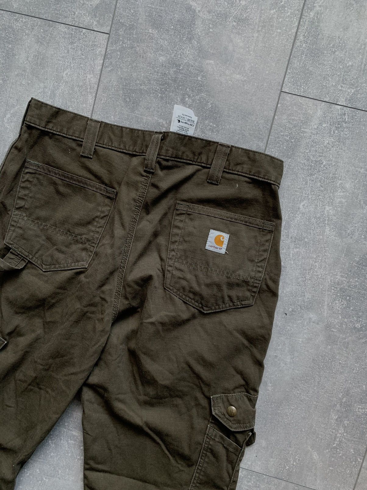 Carhartt × Carhartt Wip × Vintage Vintage carhartt wip double knee painted cargo pants 34 x 34 Size US 34 / EU 50 - 4 Thumbnail