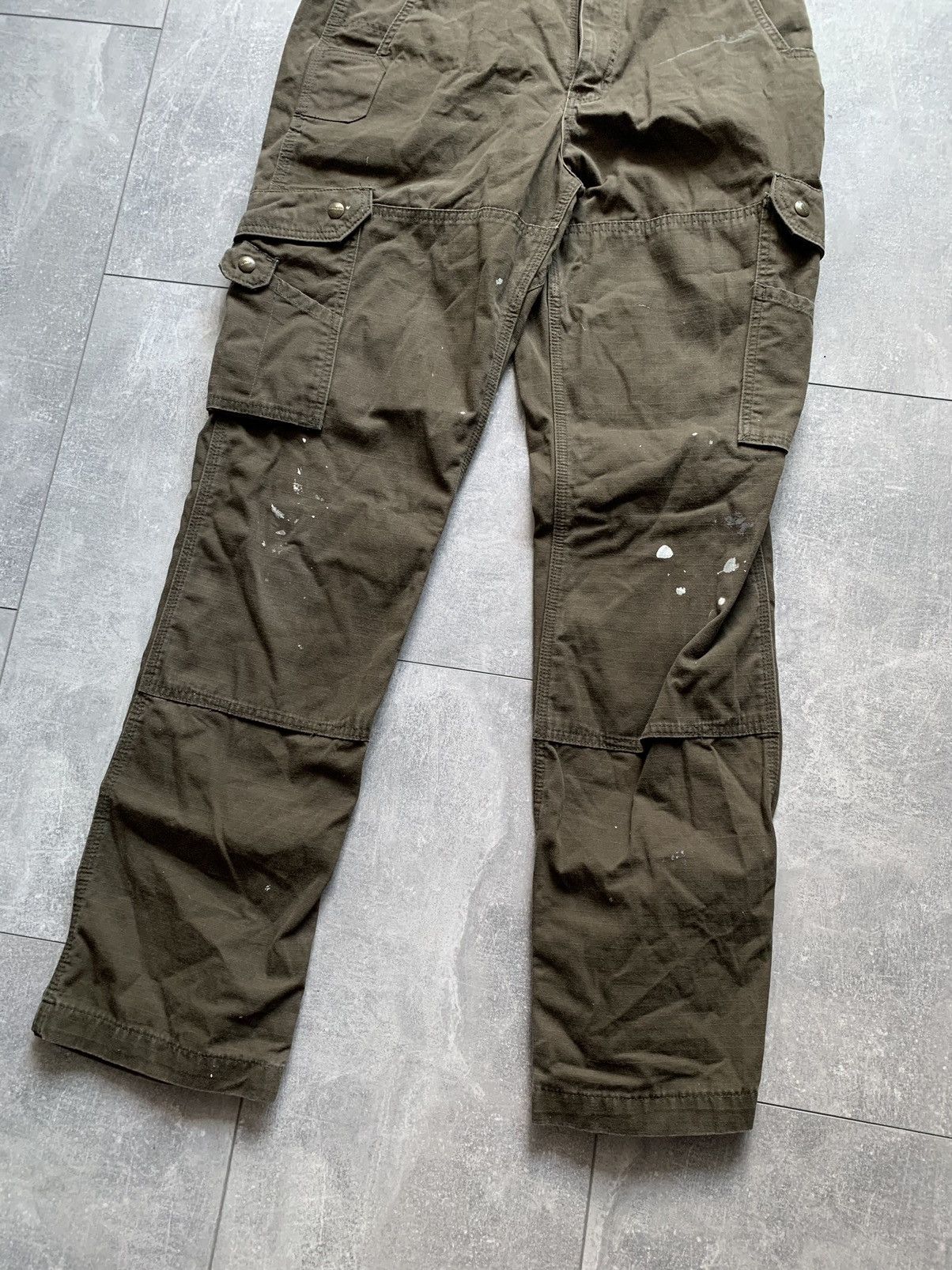 Carhartt × Carhartt Wip × Vintage Vintage carhartt wip double knee painted cargo pants 34 x 34 Size US 34 / EU 50 - 6 Thumbnail