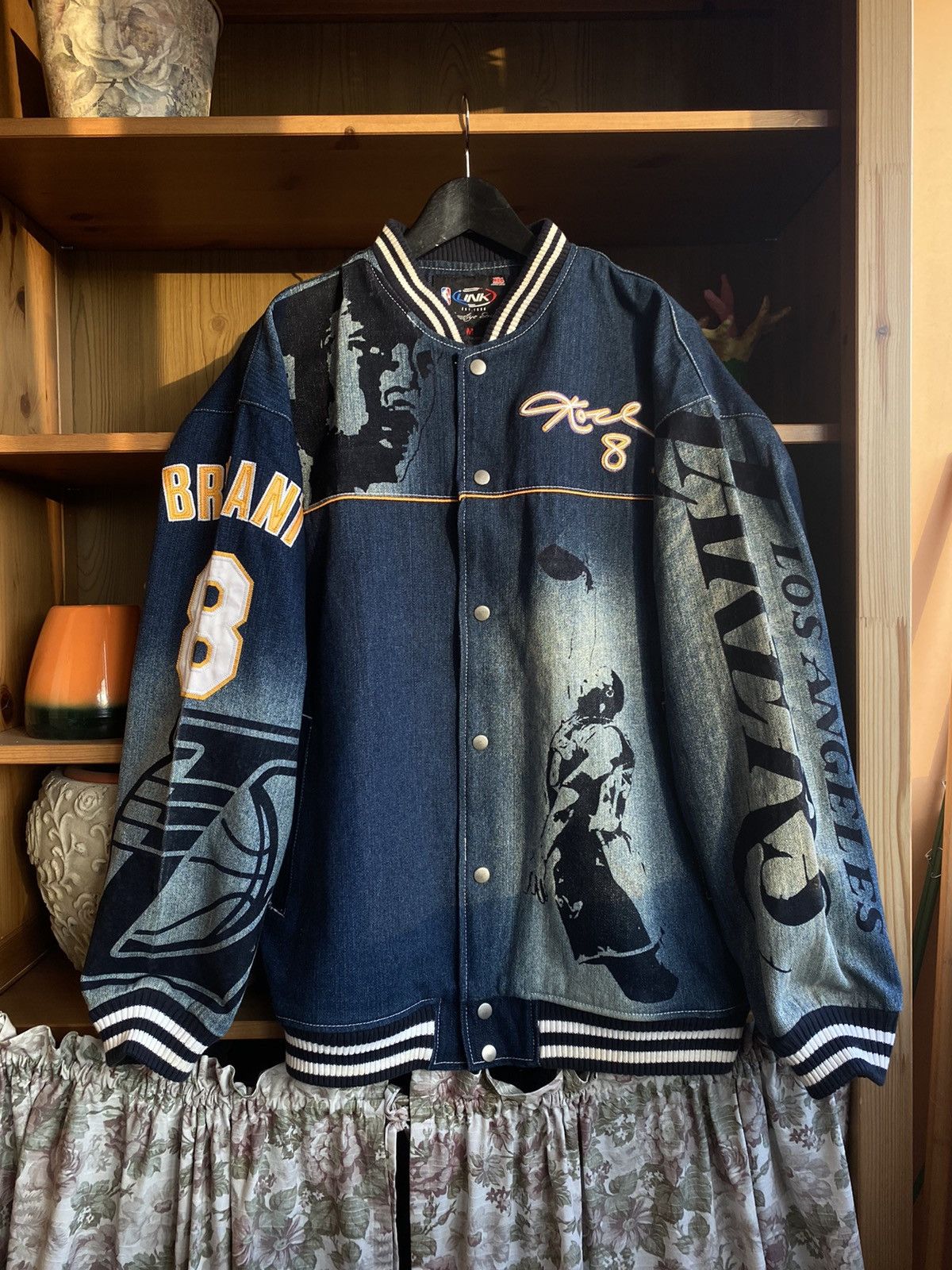 Lakers denim jacket hotsell
