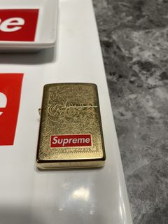 Supreme Engraved Brass Zippo | Grailed