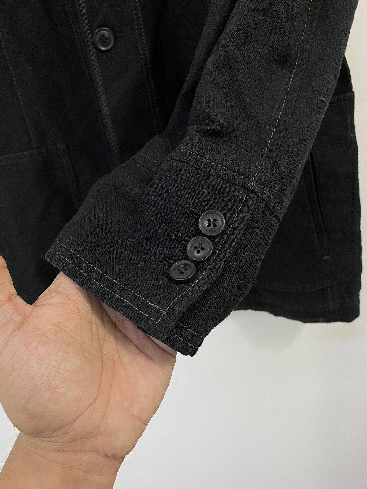 Lanvin Lanvin Linen Jacket 4 Pocket Design Made in Japan Size US M / EU 48-50 / 2 - 4 Thumbnail