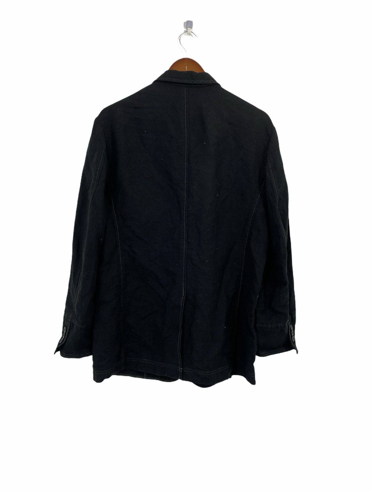 Lanvin Lanvin Linen Jacket 4 Pocket Design Made in Japan Size US M / EU 48-50 / 2 - 2 Thumbnail