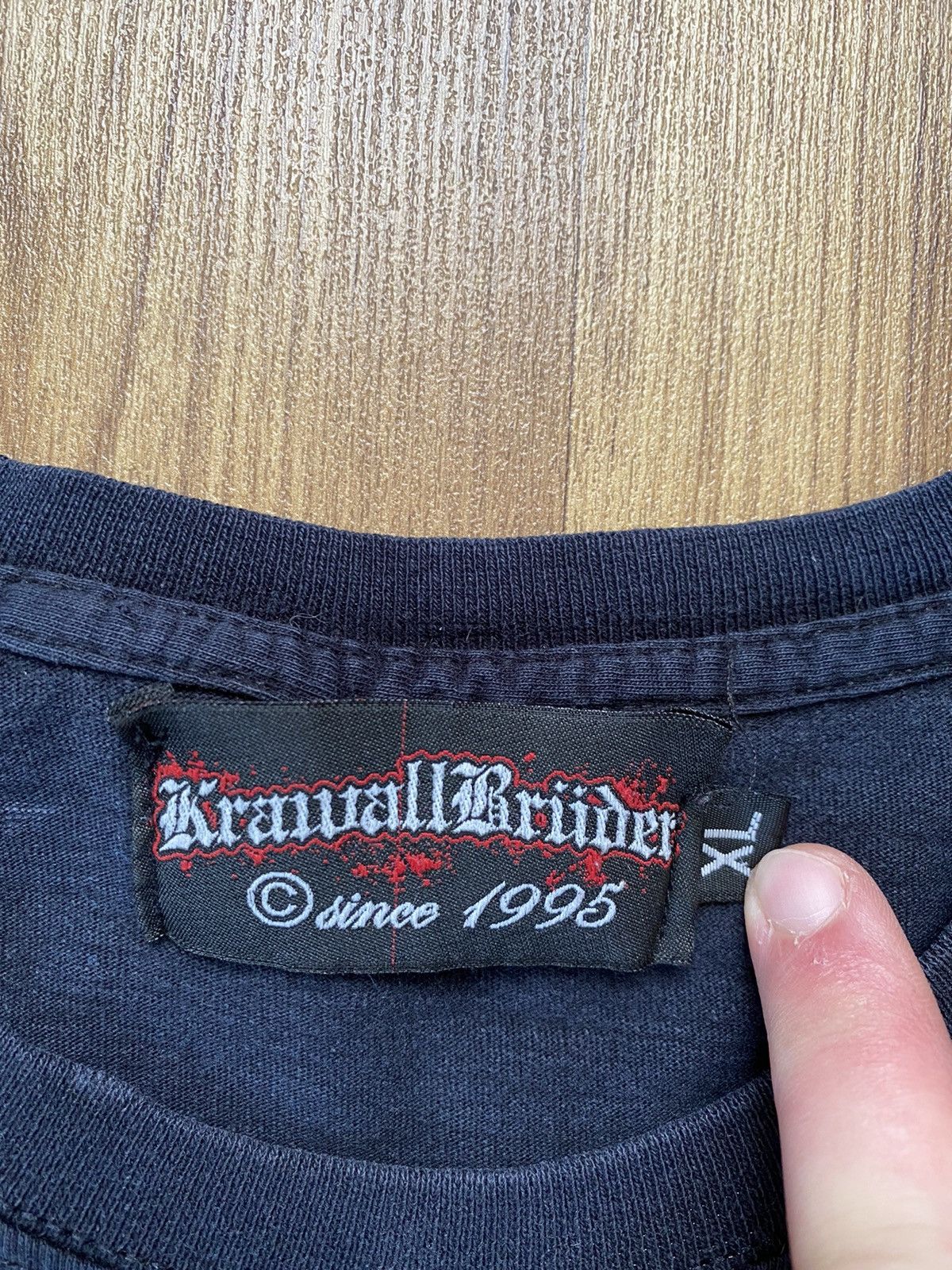 Band Tees Vintage Krawallbrüder Metal T Shirt Band Tee Size US XL / EU 56 / 4 - 5 Thumbnail