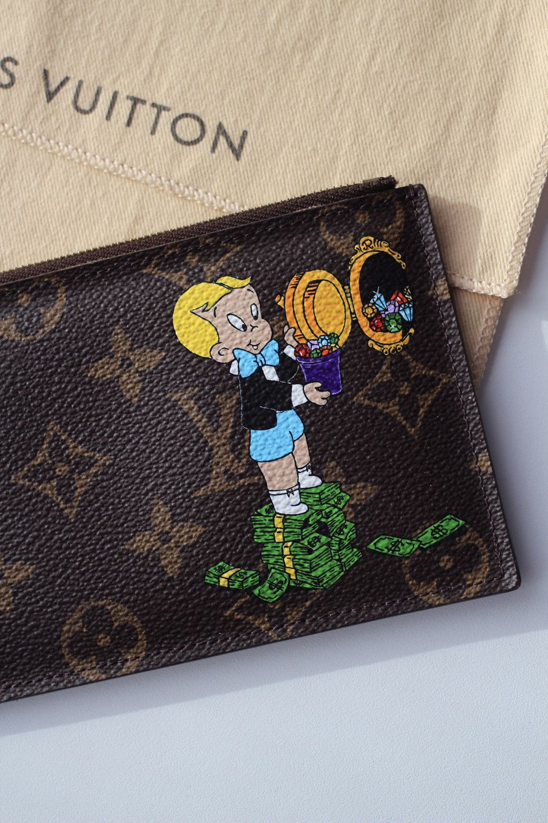 Louis Vuitton x Monopoly Customised Wallet