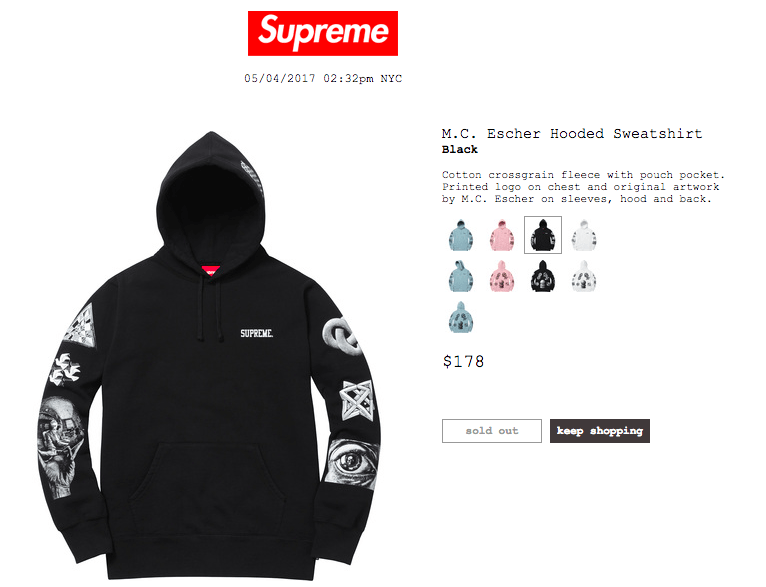Mc escher supreme hoodie online