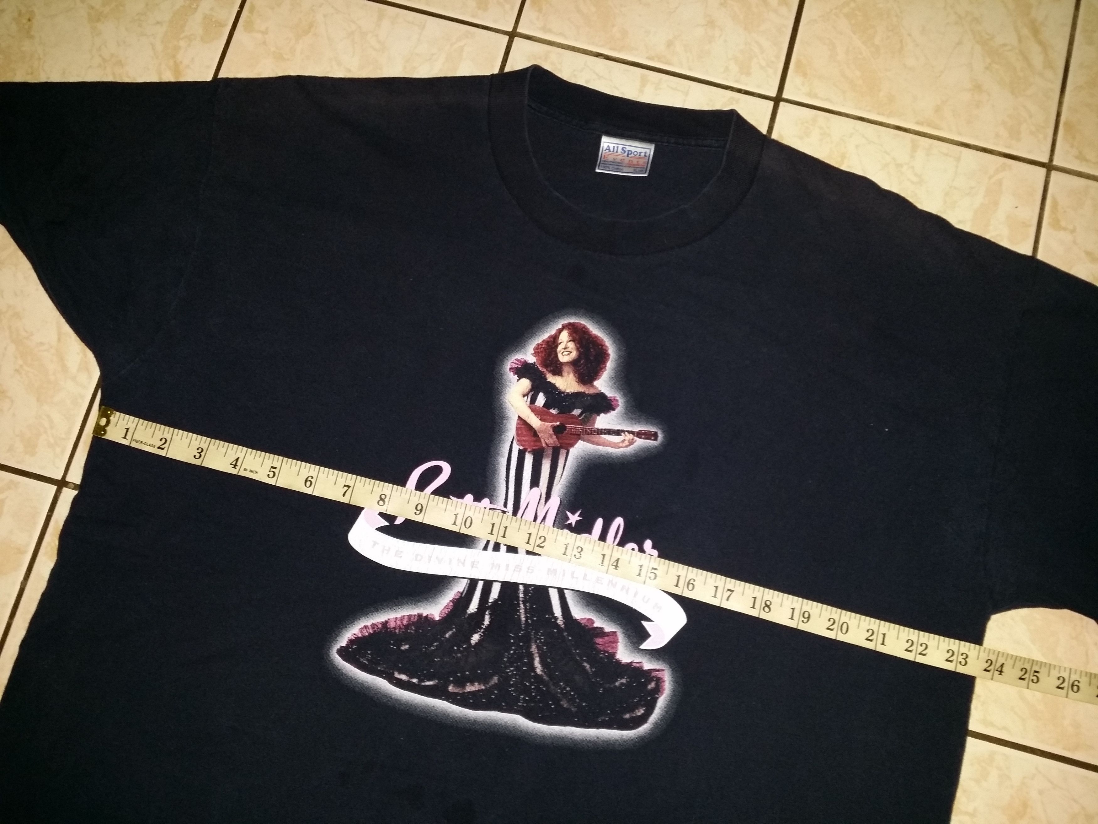 Band Tees VINTAGE 90s BETTE MIDLER THE DIVINE MISS MILLENNIUM T SHIRT Size US XL / EU 56 / 4 - 5 Thumbnail