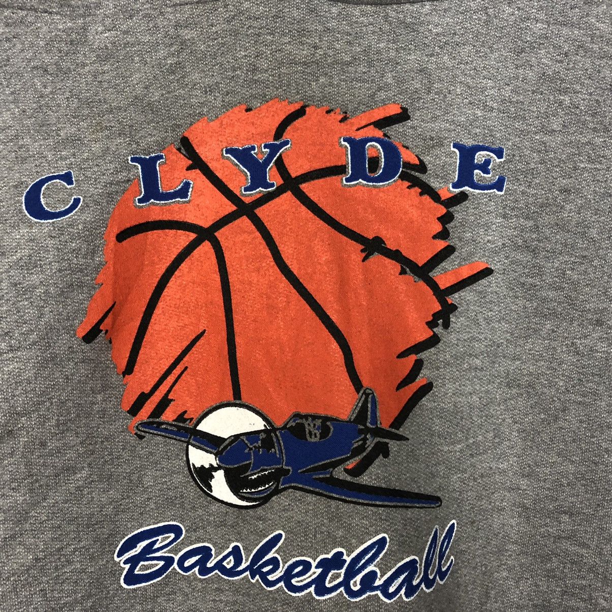 Jerzees × Vintage Vintage Jerzees Crewneck Pullover Hoodie Clyde Basketball Size US M / EU 48-50 / 2 - 3 Thumbnail