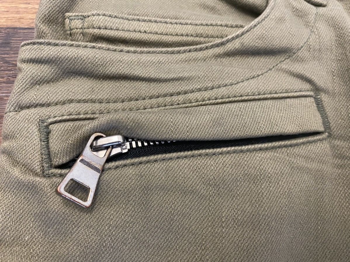 Balmain Olive Balmain Biker Jeans Size US 31 - 4 Thumbnail