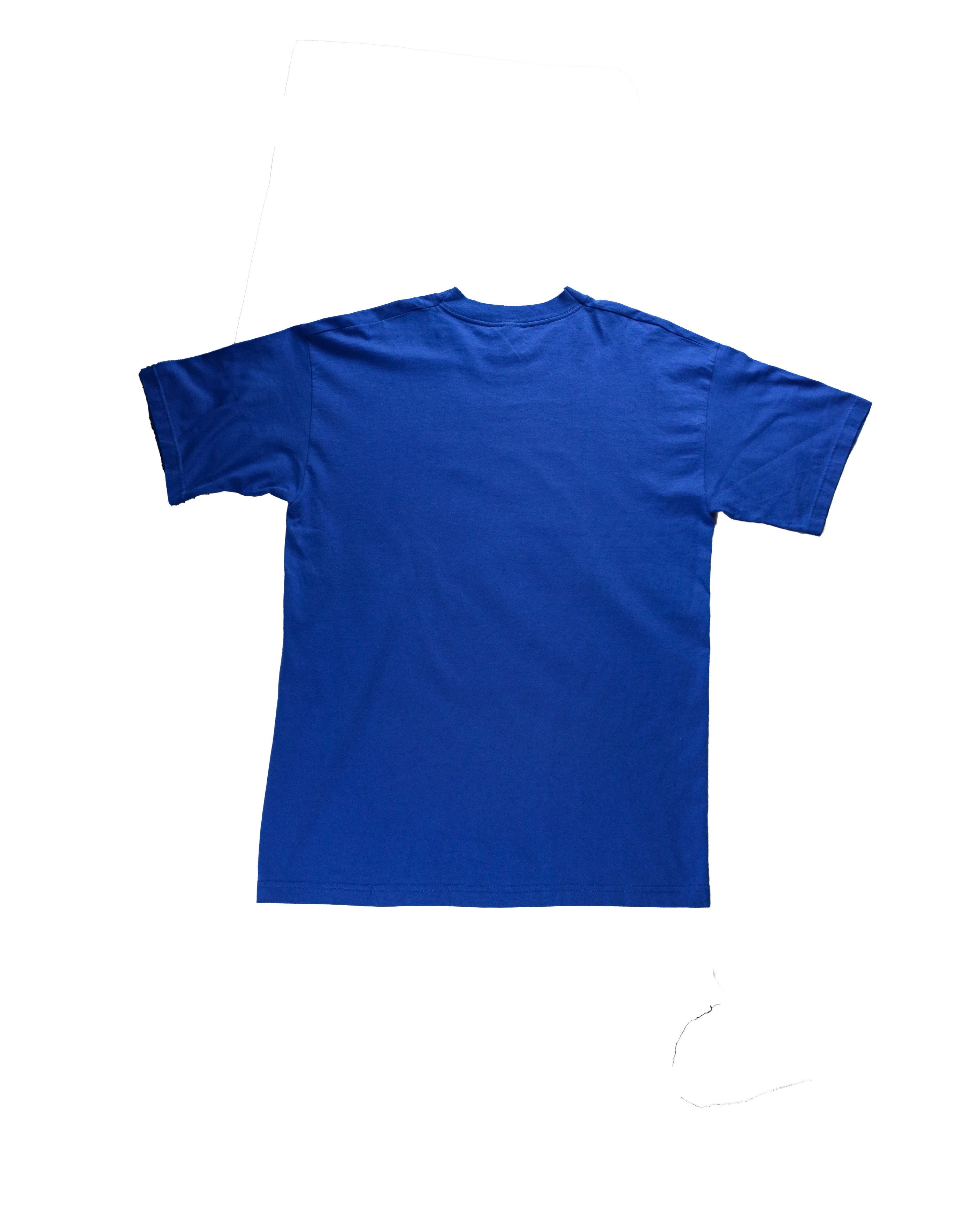Vintage Screen Stars Blue Floral T Shirt Vintage Large