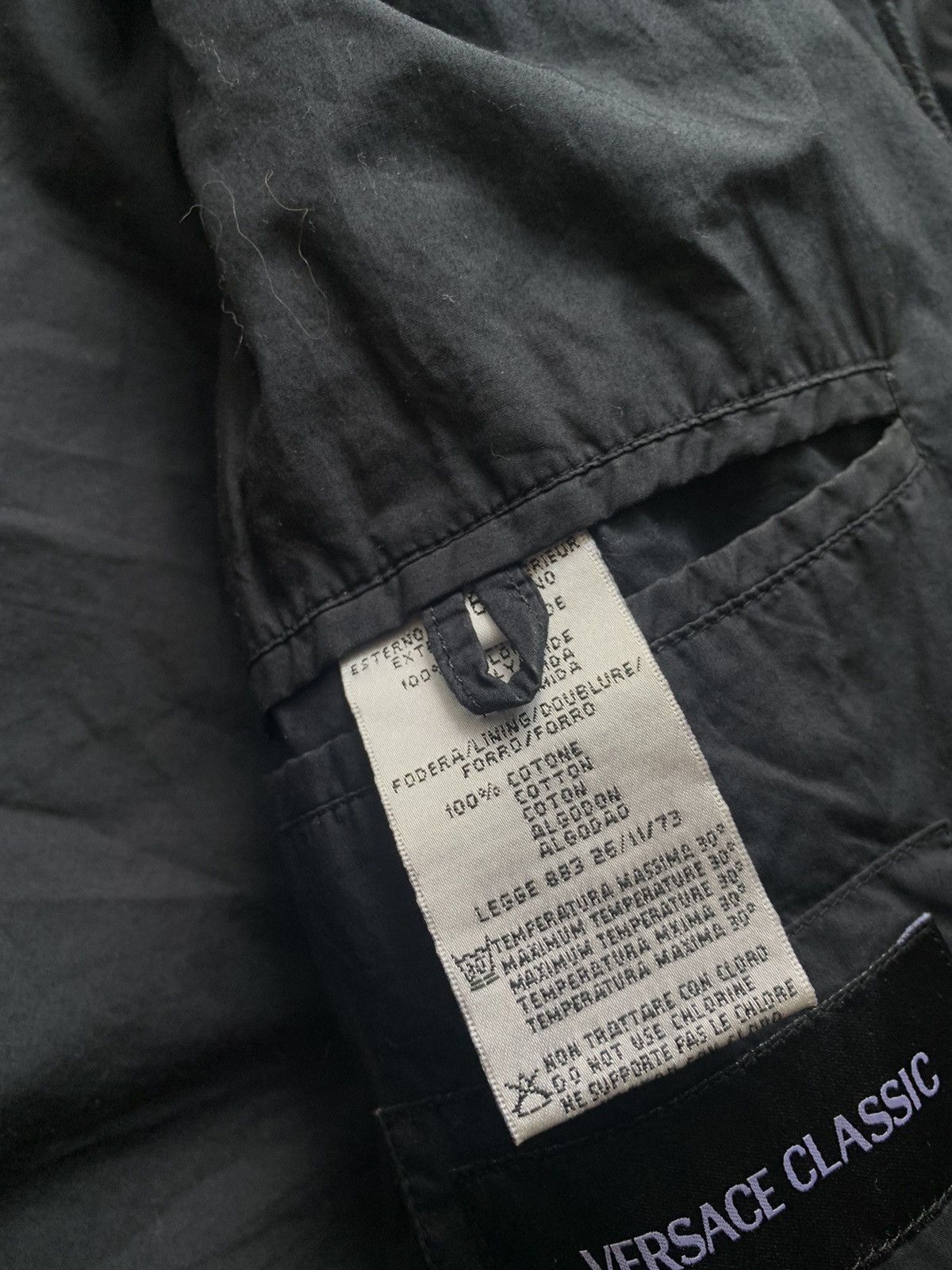 Versace × Vintage Versace classic black nylon bomber jacket Size US M / EU 48-50 / 2 - 10 Thumbnail