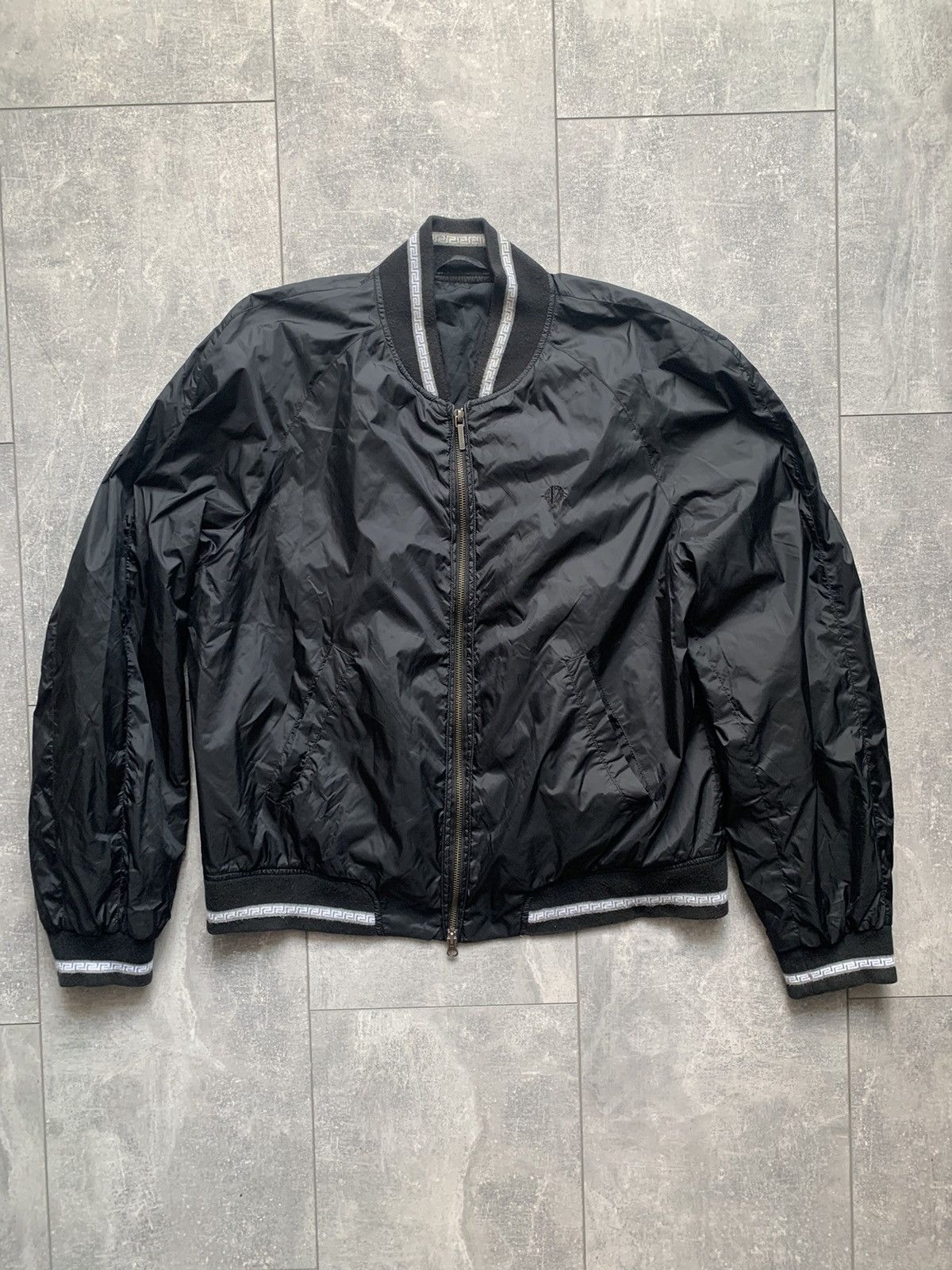 Versace × Vintage Versace classic black nylon bomber jacket Size US M / EU 48-50 / 2 - 1 Thumbnail