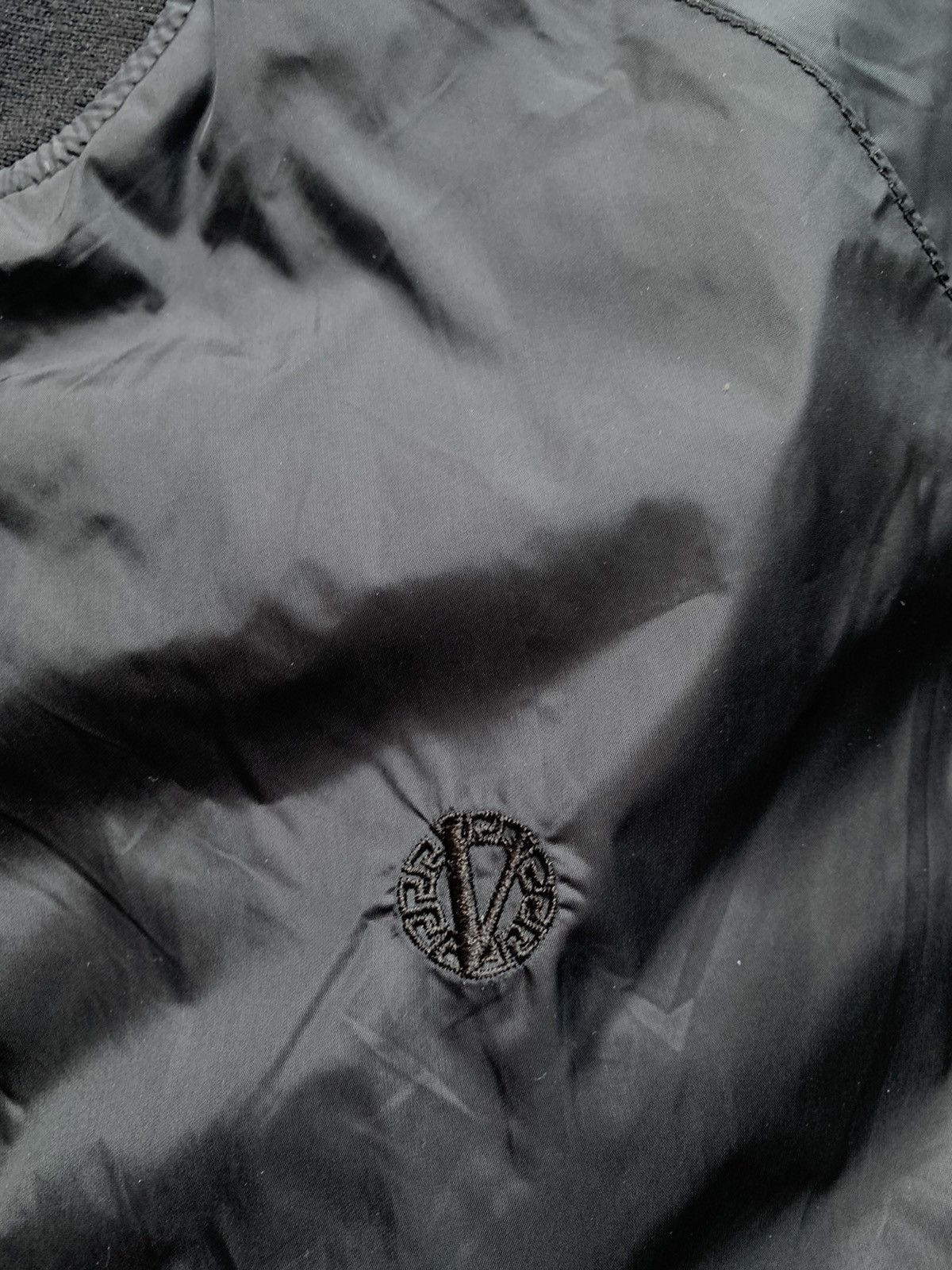 Versace × Vintage Versace classic black nylon bomber jacket Size US M / EU 48-50 / 2 - 6 Thumbnail