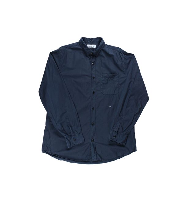 Stone Island Stone Island Navy Button Up Shirt XXL | Grailed