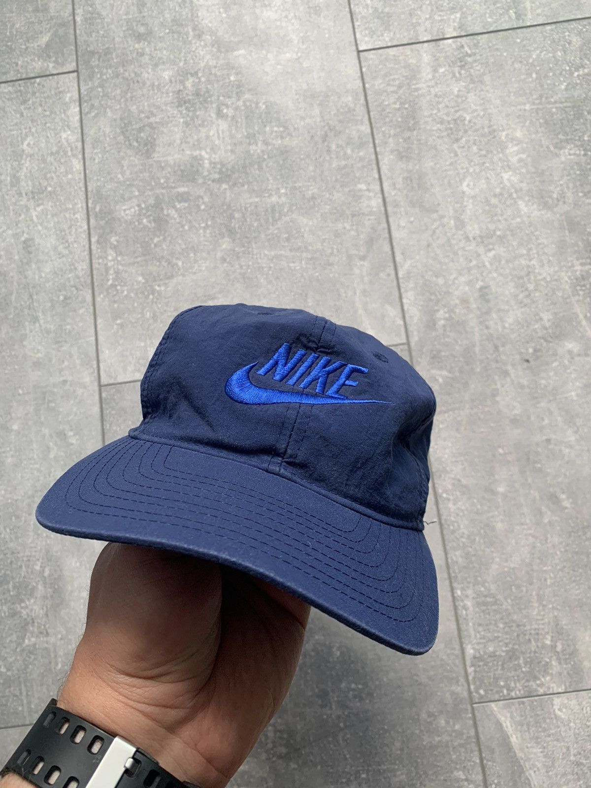 Nike Nike vintage blue nylon cap Size ONE SIZE - 1 Thumbnail