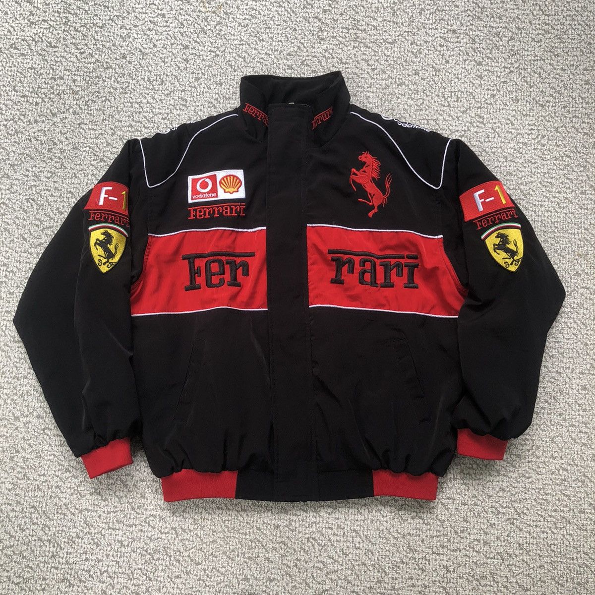 Vintage Vintage Ferrari racing bomber jacket | Grailed