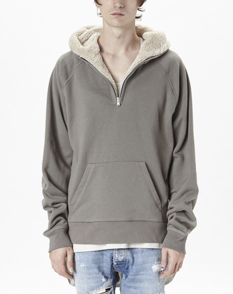 Fear of God Fear of god Fog Half Zip Sherpa Hoodie Fourth Collection Grailed